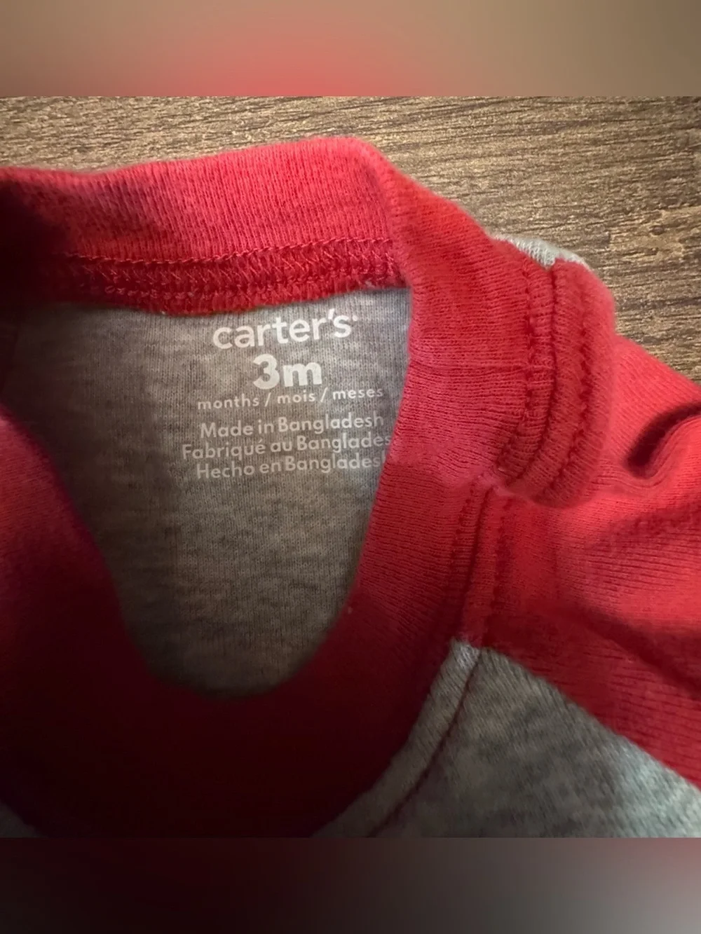 Carter's Long-Sleeve Baby Bodysuit Bundle in Blue, Red, Green, Gray